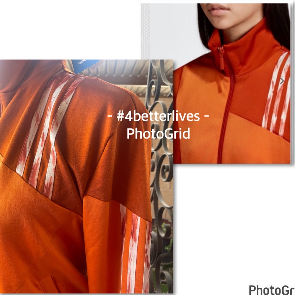 New Adidas Danielle Cathari Collab Track Jacket Firebird Burnt Orange XS Rare - Picture 2 of 16